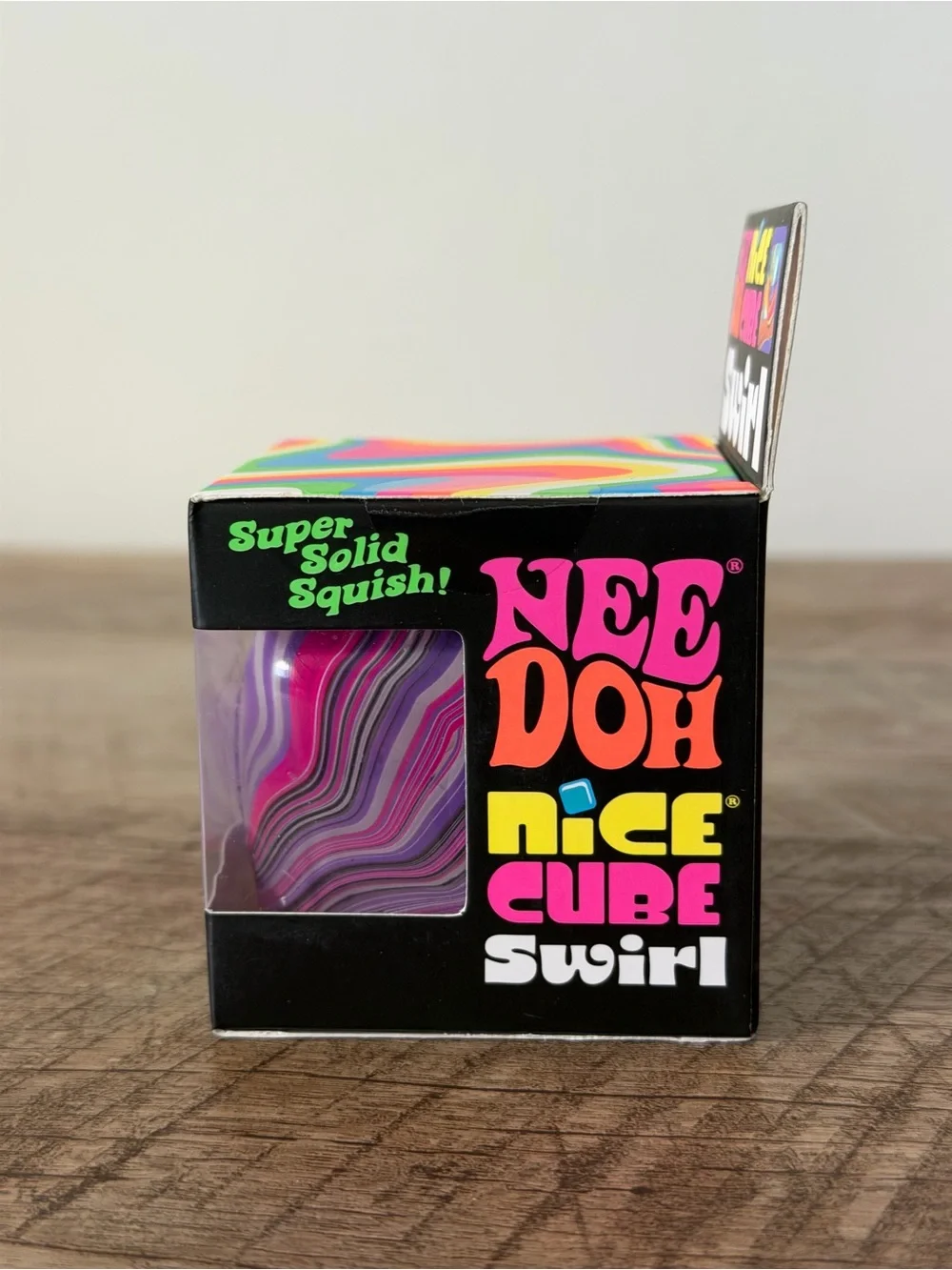 NWT Authentic NeeDoh Viral Nice Cube Swirl 2.25” Super Solid Squishy Fidget Toy